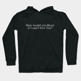 How would you React if I said I love Vue? Hoodie